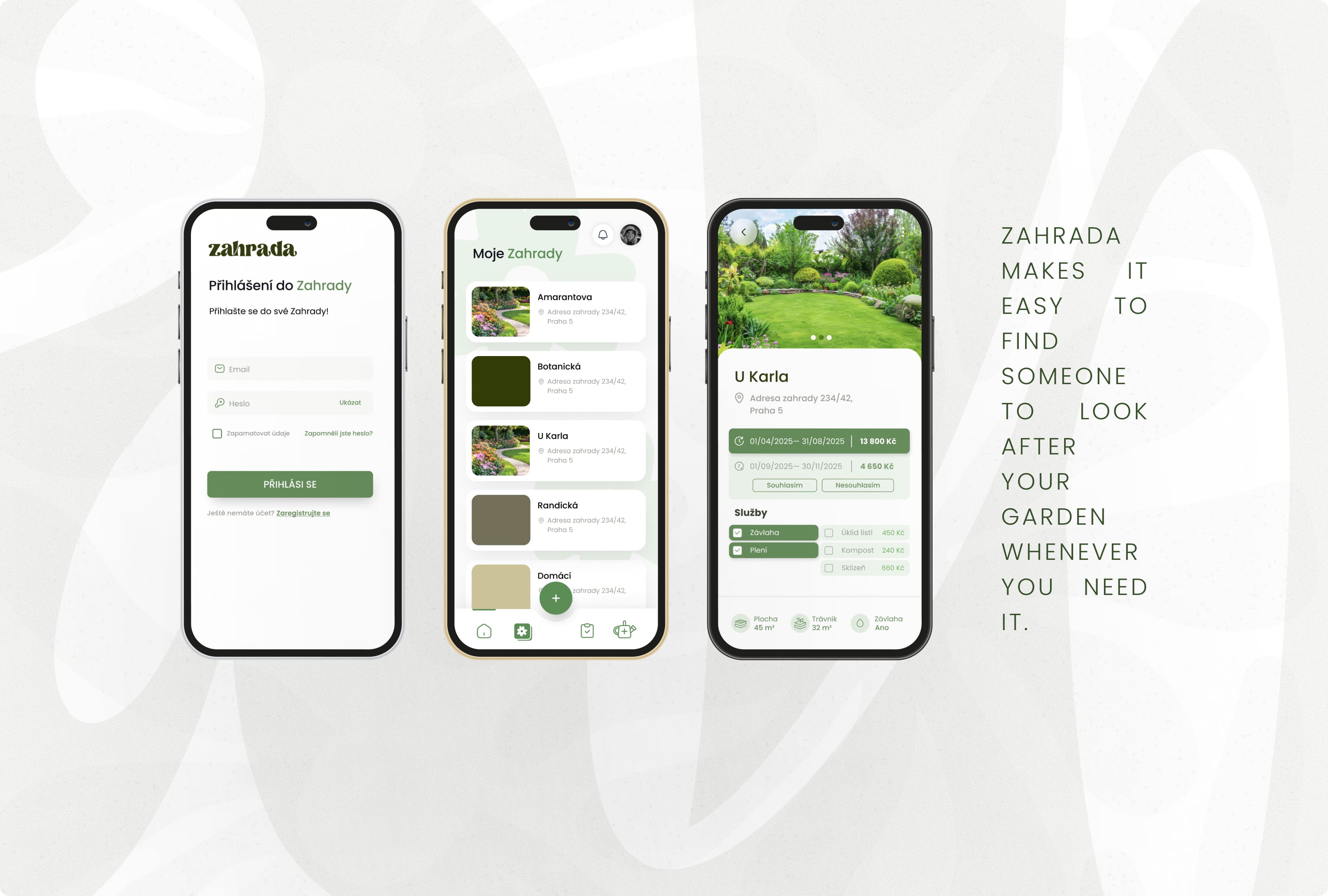 Zahrada Praha App